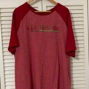 49ers Red Short Sleeve Men's Tee